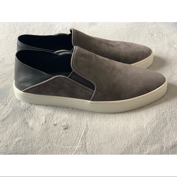 Vince Garvey Gray Suede Slip On Sneakers Size 9.5 - Picture 3 of 7